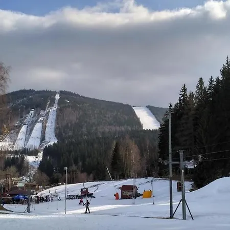 Resident A001 - Bezbarierovy Idealni Pro Rodiny S Detmi, V Tesne Blizkosti Anenskeho Udoli, Bobove Drahy, Arealu, Skoly, Free Parking, Free Wifi, Vyhled Do Zahrady S Posezenim Na Terase, Detske Hriste V Arealu