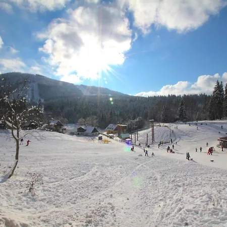 公寓 Resident A001 - Bezbarierovy Idealni Pro Rodiny S Detmi, V Tesne Blizkosti Anenskeho Udoli, Bobove Drahy, Arealu, Skoly, Free Parking, Free Wifi, Vyhled Do Zahrady S Posezenim Na Terase, Detske Hriste V Arealu 哈拉霍夫