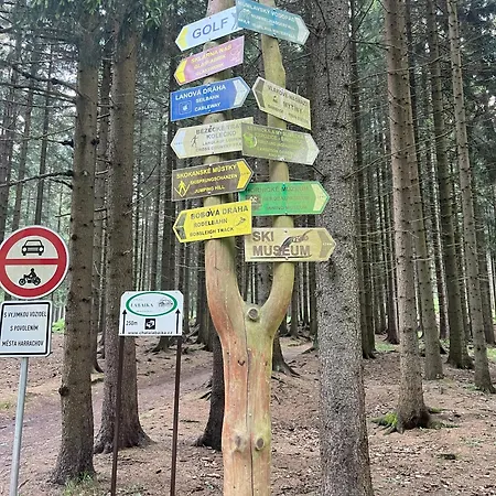 Resident A001 - Bezbarierovy Idealni Pro Rodiny S Detmi, V Tesne Blizkosti Anenskeho Udoli, Bobove Drahy, Arealu, Skoly, Free Parking, Free Wifi, Vyhled Do Zahrady S Posezenim Na Terase, Detske Hriste V Arealu 哈拉霍夫
