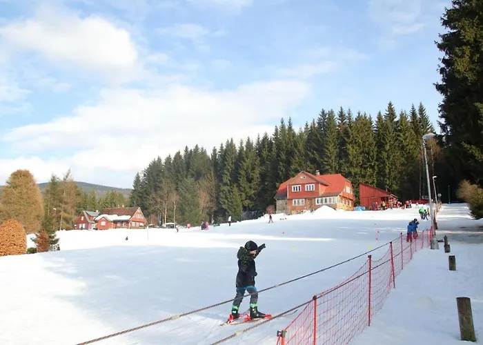 Lägenhet Resident A001 - Bezbarierovy Idealni Pro Rodiny S Detmi, V Tesne Blizkosti Anenskeho Udoli, Bobove Drahy, Arealu, Skoly, Free Parking, Free Wifi, Vyhled Do Zahrady S Posezenim Na Terase, Detske Hriste V Arealu Harrachov
